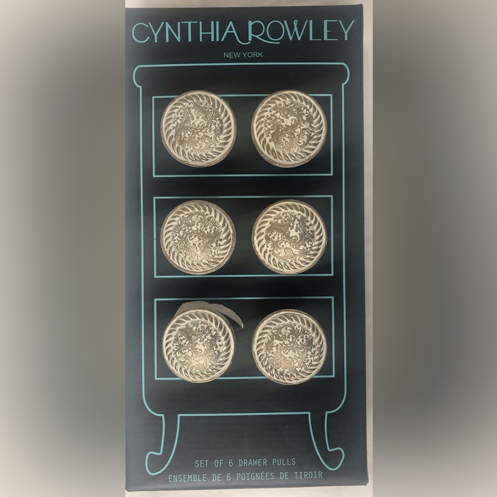 Cynthia Rowley Drawer Cabinet Pulls, 6 in set